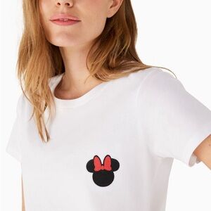 Kate Spade Disney Minnie Patch Tee with sequin ears xs